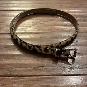 Ann Taylor Brown and Tan Leather Belt Size S